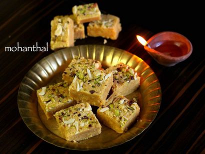 recette Mohanthal, comment faire recette gujarati traditionnelle mohanthal