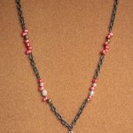 Mokume Gane argile polymère Collier