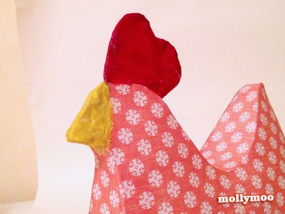 MollyMooCrafts Papiermaché Hens