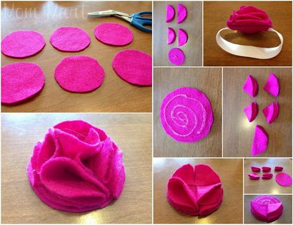 Maman Mart #DIY Felt Flower bébé Bandeaux Tutorial