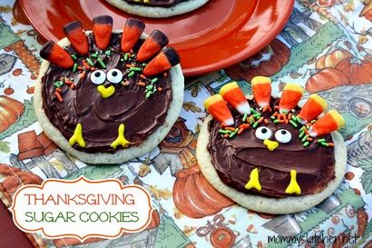 Maman - de cuisine - Recettes de mon Texas Cuisine Thanksgiving Sugar Cookies & amp; Cookies Pilgrim Hat