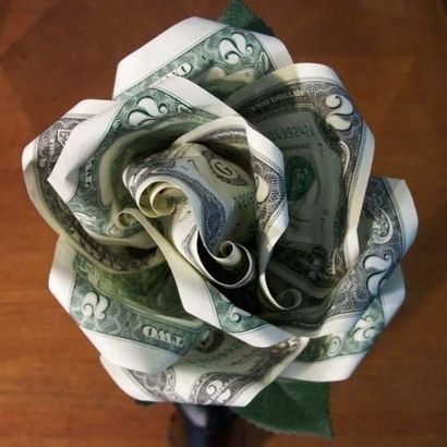 L'argent Origami 10 Fleurs PLIER L'utilisation d'un Dollar Bill - argent Millionnaires Débloquer votre patrimoine Radio