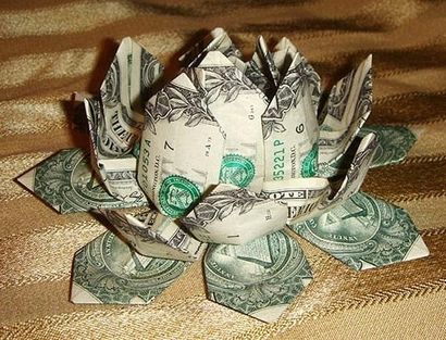 Geld Origami, Blume Edition 10 verschiedene Möglichkeiten, einen Dollar-Schein in eine blühende Blüte zu falten -