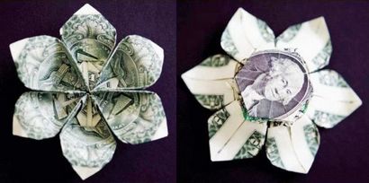 Geld Origami, Blume Edition 10 verschiedene Möglichkeiten, einen Dollar-Schein in eine blühende Blüte zu falten -