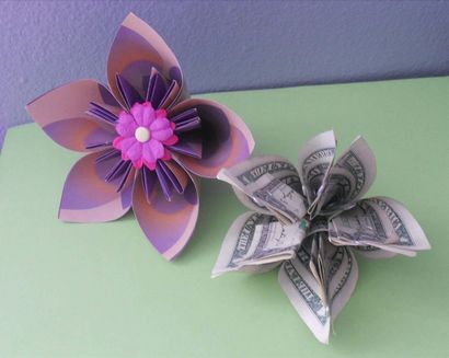 L'argent Origami, Fleur Édition 10 différentes façons de plier un billet d'un dollar dans un Blossoming Bloom -
