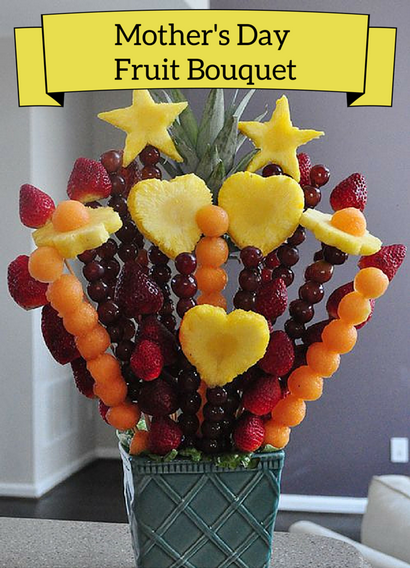 Mère - Day Fruit Bouquet, Comment faire un bouquet comestible