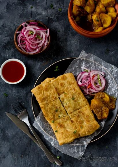 Mughlai Paratha Moglai Porota, casse-croûte