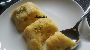 Mung dal-badam halwa - ISingCakes