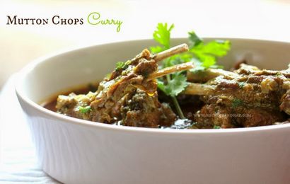 Viande de mouton Côtelettes Curry - Quand le mari cuisine! Ruchik Randhap