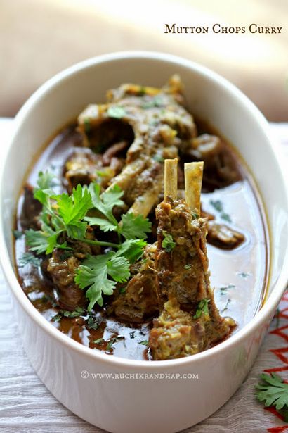 Viande de mouton Côtelettes Curry - Quand le mari cuisine! Ruchik Randhap