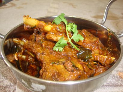 Viande de mouton Côtelettes Masala Recette - South Indian Style de chèvre Masala, Indian Food Recipes