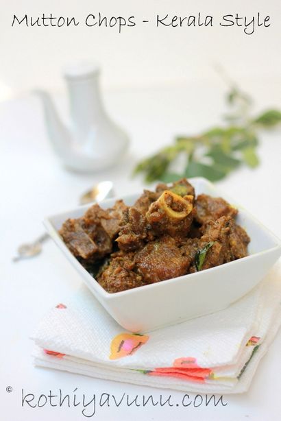 Mutton Côtelettes Recette - Kerala style