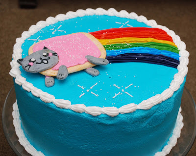 Gâteau MyEyeQ Nyan Cat arc-en-s'il vous plaît