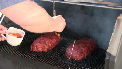 Ma signature Hickory fumé recette Meatloaf - Super pain de viande humide eau à la bouche fumée faible - lente