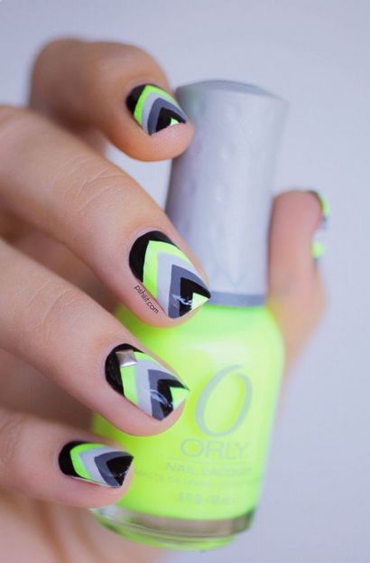 Tendance ongles pour essayer Chevron Nails - Designs Jolis