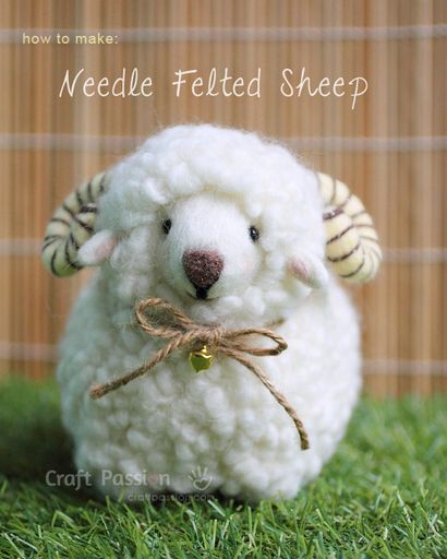 Aiguille Felted Sheep Remie - Comment, Passion Craft