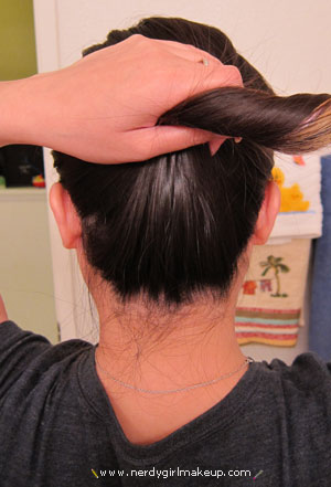 Maquillage Nerdy Girl - Archives de Blog - Quick Chignons Trick cheveux sans aucun lien cheveux, pinces, épingles!