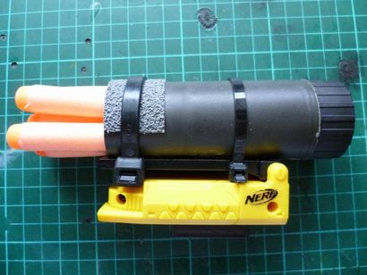 Nerf Grenade (Shotgun) lanceur Attachment 6 étapes