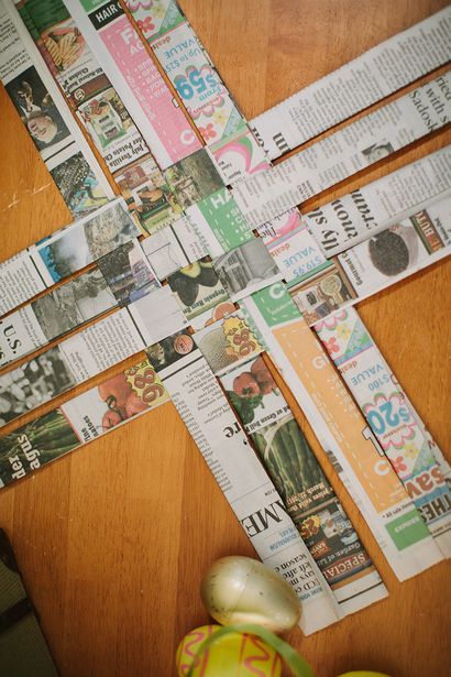 Panier de journaux, Comment faire un journal panier de Pâques