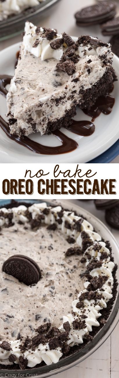 Kein backen Oreo Cheesecake - Verrückt für Crust