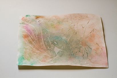 Pas de monstres dans mon lit choses à faire - Saran Wrap Peintures Aquarelle