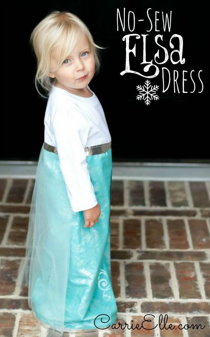 No-Sew Bricolage Costume Princesse Leia pour les enfants - Carrie Elle