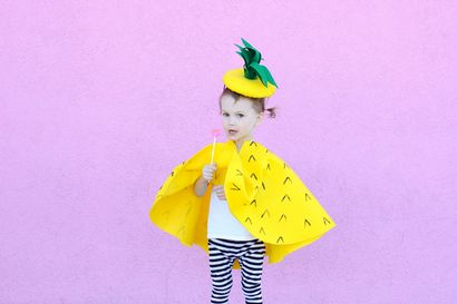 No Sew Ananas-Halloween-Kostüm