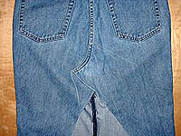 Nicht martha - ein Rock aus einem Paar Jeans make