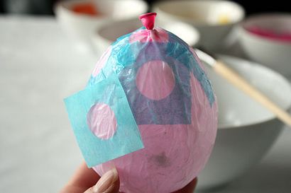 Non martha - faire des oeufs de Pâques en papier mâché