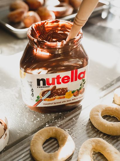 Nutella rempli Mini Donuts, Cuisine Confidente