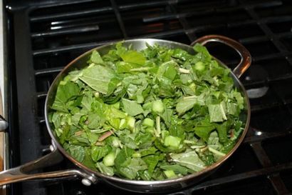 Avec la Jamaïque nourrissante Callaloo Saltfish Recette