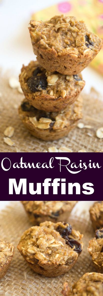 Flocons d'avoine et aux raisins Muffins