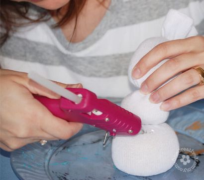 Olaf Sock Bonhomme de neige Tutoriel