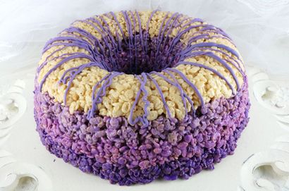 Ombre Krispie de riz gâteau - Deux soeurs Crafting