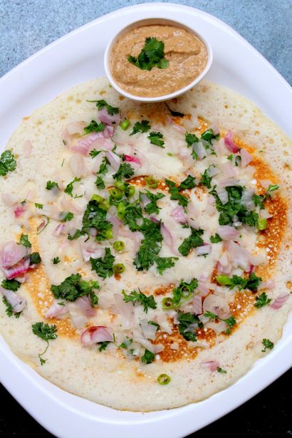 Zwiebel Dosa Rezept - Yummy Indische Küche