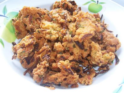 L'oignon Pakoda - Recette oignon Pakora, indiennes Recettes alimentaires