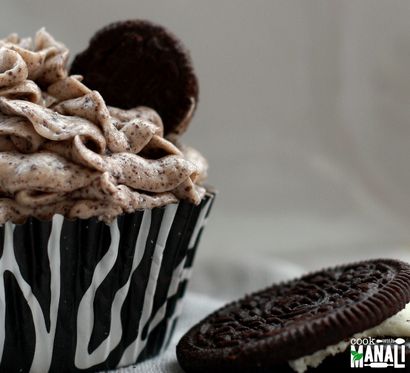 Oreo Cupcakes Mit Plätzchen - Creme Frosting - Koch mit Manali