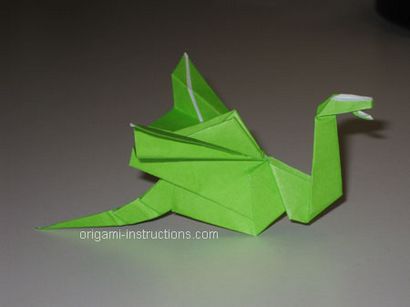 Origami dragon Instructions pliantes - Comment faire Origami Dragon - Comment plier Origami dragon