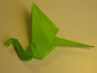 Faltanleitung Origami Dragon - Wie Origami-Dragon Make - Wie faltet Origami-Dragon