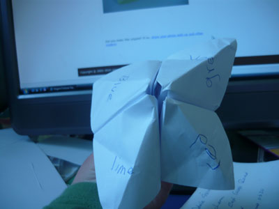 Origami Fortune Teller Instructions - Faire une Fortune Teller Origami