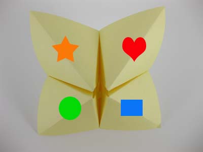 Origami Fortune Teller Instructions - Faire une Fortune Teller Origami
