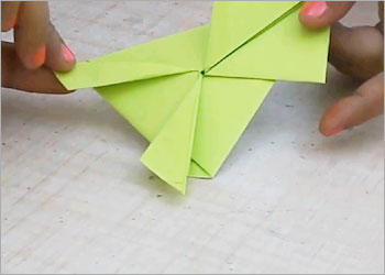 Grenouille Origami pour les enfants étape par étape Guide