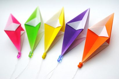 décorations suspendus Origami