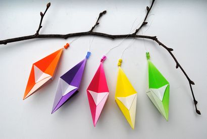 Origami hängen Dekorationen