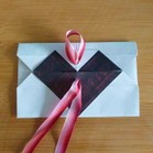 Origami Coeur Enveloppe à motif Tutorial et Instructions