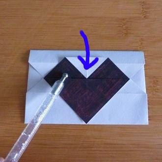 Origami Coeur Enveloppe à motif Tutorial et Instructions