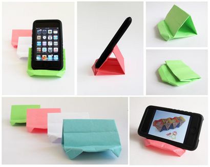 Origami Anleitung Wie ein Papier für ein Smart Phone Stellung zu beziehen