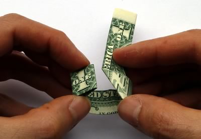 Origami Geld-Dollar-Bill-Ring - Best Schritt für Schritt Anleitung