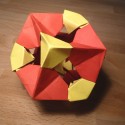 Origami noix - Gyroscoped Rhombicuboctaèdre