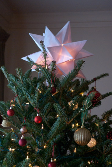 Origami Stern Weihnachtsbaum-Deckel - Babytalk Bungalow